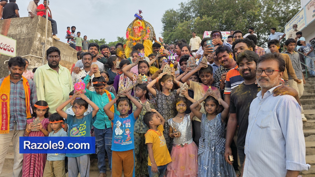 Razole Taluka Ganesh Nimajjanam